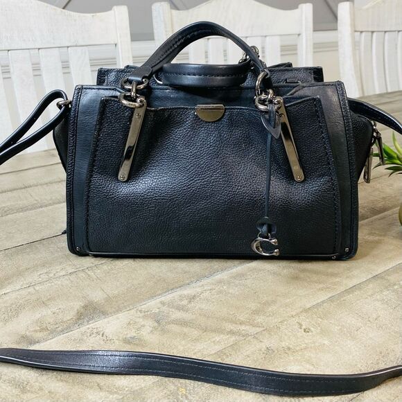 Coach 38551 Dreamer 27 Pabbled Leather Black Crossbody Bag - Picture 3 of 12